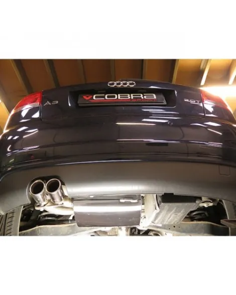 Audi A3 (8P) 2.0 TFSI Quattro (3 Door) 04-12 Cobra Turbo Back Package (with De-Cat & Resonator) Audi A3 (8P) 2.0 TFSI Quattro (3 Door) 04-12 Cobra Turbo Back Package (with De-Cat & Resonator)